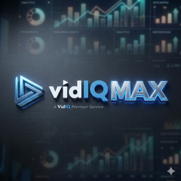 vidiQ Max Subscription for 1 Month - Ultimate YouTube Growth Kit with Personal Coaching (Own Email)